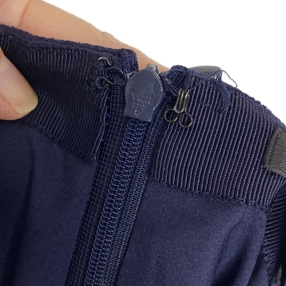 CLUB MONACO Atrina Blue Cut Out Scalloped Hem High Waist Skirt Old Money 6 - Picture 12 of 12